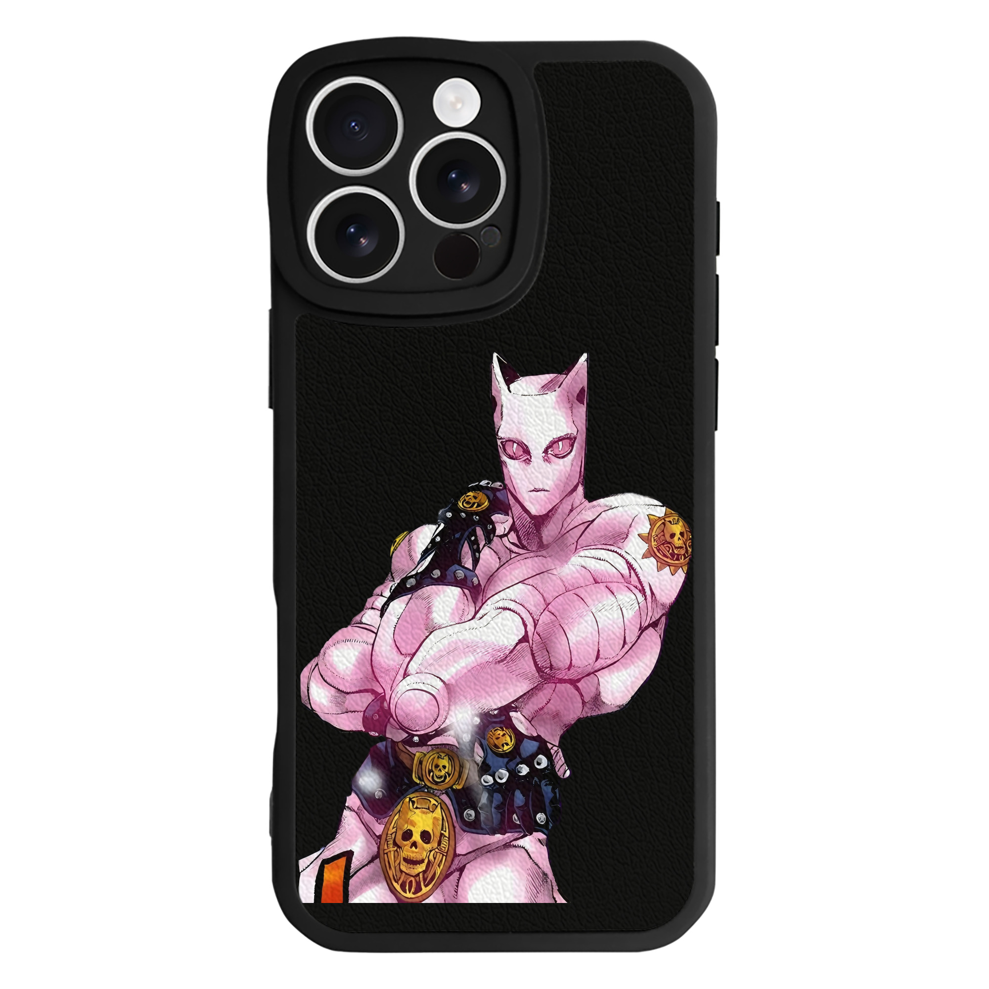 （画像用） ジョジョの奇妙な冒険 きら よしかげ JoJo's Bizarre Adventure Kira Yoshikage 【iPhone 16シリーズ対応】シリコンスマホケース（レザー調） 材質：シリコン
